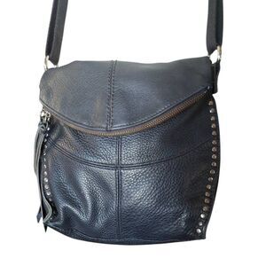 The Sak Silverlake Black Leather Studded Crossbody